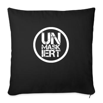 UN MASKED - Démasqué - Démasqué. NOUVEAU HIT! - Housse de coussin décorative 45 x 45 cm - noir - Devant