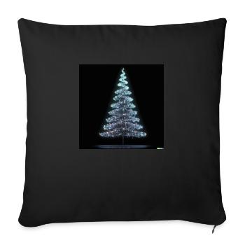 Modern Christmas Tree - Sofa pillowcase 17,3'' x 17,3'' (45 x 45 cm) - black - Front