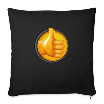 Thumb up - Sofakissenbezug 45 x 45 cm - Schwarz - Vorne