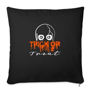 Trick or Treat - Sofakissenbezug 45 x 45 cm - Schwarz - Vorne
