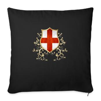 Angleterre Royaume-Uni Londres Anglais britannique Royaume-Uni - Housse de coussin décorative 45 x 45 cm - noir - Devant
