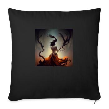 ŒUVRE SPIRITUELLE _06 - Housse de coussin décorative 45 x 45 cm - noir - Devant