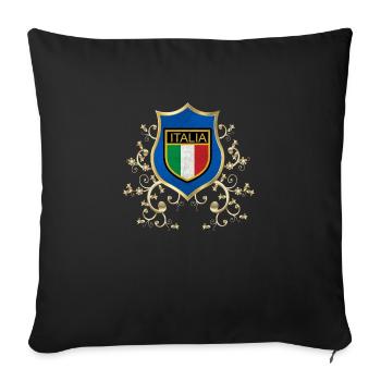 Italie Italie Italie Rome Europe Italie Italie Milan - Housse de coussin décorative 45 x 45 cm - noir - Devant