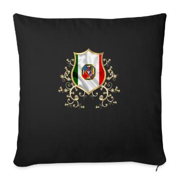italy italian rome europe italia italija milan - Sofa pillowcase 17,3'' x 17,3'' (45 x 45 cm) - black - Front