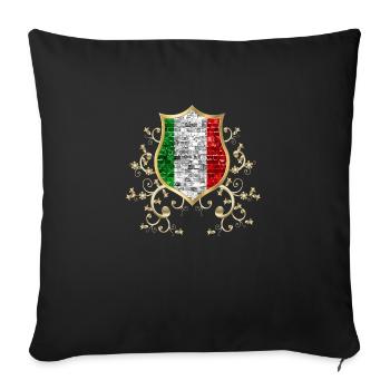 Italie Italie Italie Rome Europe Italie Italie Milan - Housse de coussin décorative 45 x 45 cm - noir - Devant
