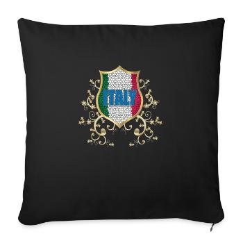 Italie Italie Italie Rome Europe Italie Italie Milan - Housse de coussin décorative 45 x 45 cm - noir - Devant
