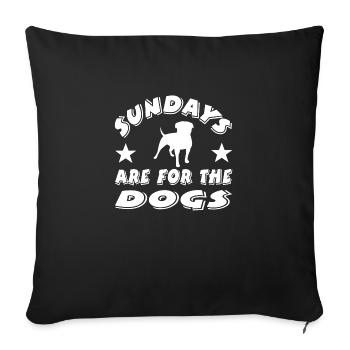 Canine - Housse de coussin décorative 45 x 45 cm - noir - Devant
