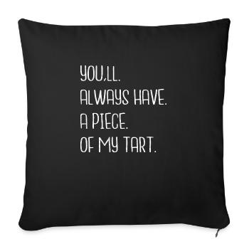 Dino Bike Moon Beach Beards Comic Bedroom - Sofa pillowcase 17,3'' x 17,3'' (45 x 45 cm) - black - Front