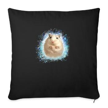 Jumping mouse,mouse,graffiti,painting,shrew - Sofa pillowcase 17,3'' x 17,3'' (45 x 45 cm) - black - Front