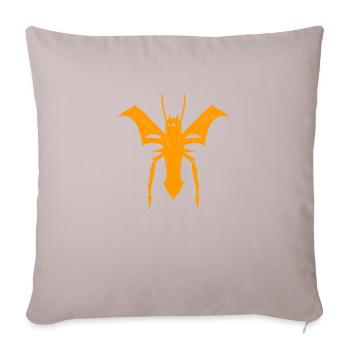 Fliegende Spinne - Sofakissenbezug 45 x 45 cm - helles Taupe - Vorne