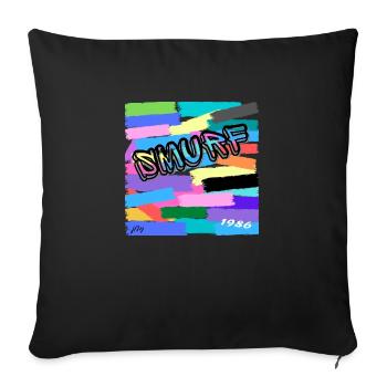 "HIP HOP TEE-SHIRT - Housse de coussin décorative 45 x 45 cm - noir - Devant