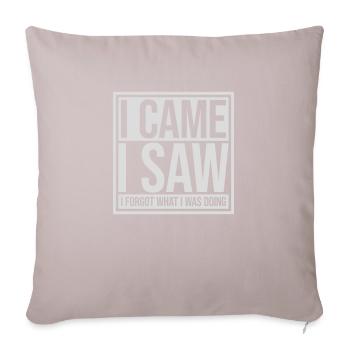 I came saw forget - Sofa pillowcase 17,3'' x 17,3'' (45 x 45 cm) - light taupe - Front