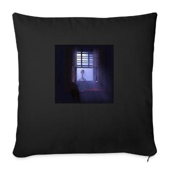Alien - Sofa pillowcase 17,3'' x 17,3'' (45 x 45 cm) - black - Front
