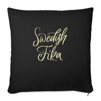 Sweden Sverige Viking Norden Scandinavia - Sofa pillowcase 17,3'' x 17,3'' (45 x 45 cm) - black - Front