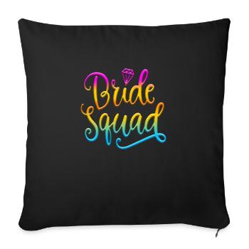 Bride bride wedding stag party bridesmaid party stag party - Sofa pillowcase 17,3'' x 17,3'' (45 x 45 cm) - black - Front