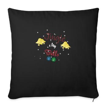 Jingle My Bells - Sofa pillowcase 17,3'' x 17,3'' (45 x 45 cm) - black - Front