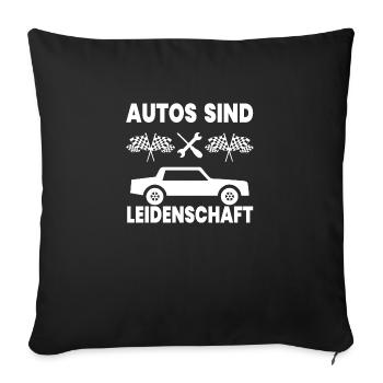 Auto - Sofakissenbezug 45 x 45 cm - Schwarz - Vorne