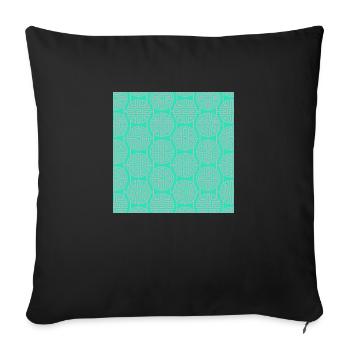 Modèle chinois - Housse de coussin décorative 45 x 45 cm - noir - Devant