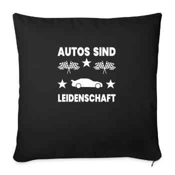 Auto - Sofakissenbezug 45 x 45 cm - Schwarz - Vorne
