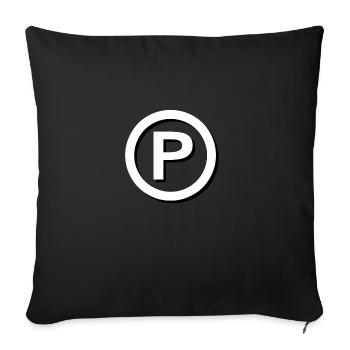 Phono Domains - Sofakissenbezug 45 x 45 cm - Schwarz - Vorne
