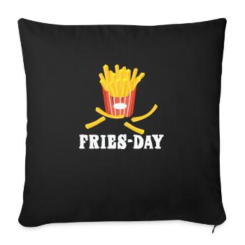 I LOVE FRIES-DAYS - Housse de coussin décorative 45 x 45 cm - noir - Devant