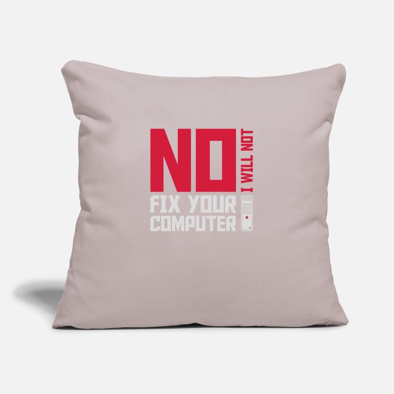 not fix your computer Sofa pillowcase 17,3'' x 17,3'' (45 x 45 cm)