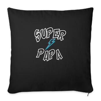 Super Dad - Sofa pillowcase 17,3'' x 17,3'' (45 x 45 cm) - black - Front