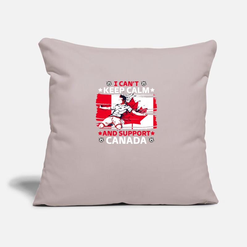 keep calm and support canada Sofa pillowcase 17,3'' x 17,3'' (45 x 45 cm)
