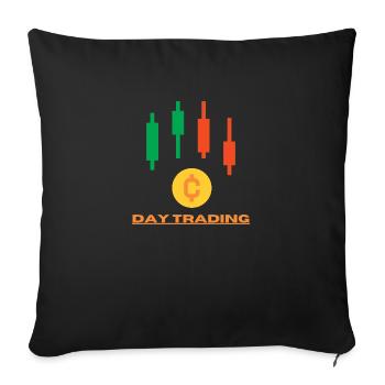 DAY TRANING - Housse de coussin décorative 45 x 45 cm - noir - Devant