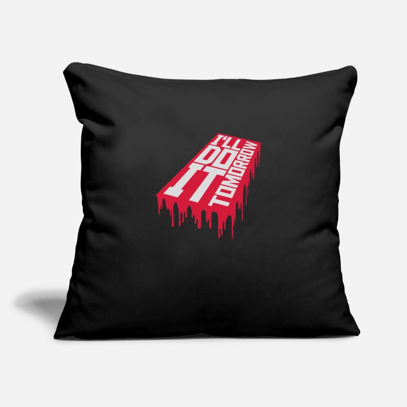 Citation de Do It Tomorrow Housse de coussin décorative 45 x 45 cm