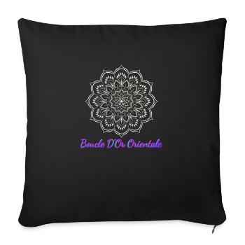 WAWJ Boucle d'or dorée Fall Winter 2022 - Housse de coussin décorative 45 x 45 cm - noir - Devant