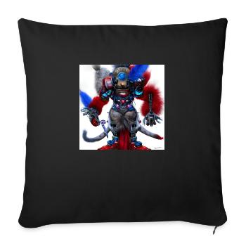 Série : distopia of christmas - Housse de coussin décorative 45 x 45 cm - noir - Devant