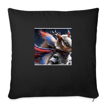 Série : distopia of christmas - Housse de coussin décorative 45 x 45 cm - noir - Devant