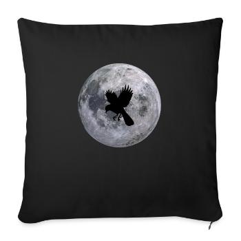 birdsky - Sofakissenbezug 45 x 45 cm - Schwarz - Vorne
