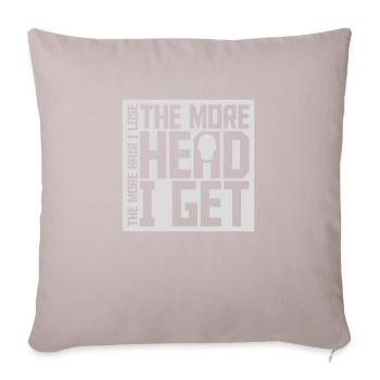 I get more head - Sofa pillowcase 17,3'' x 17,3'' (45 x 45 cm) - light taupe - Front
