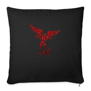 Michael archangel saint christian angels saint snkt - Sofa pillowcase 17,3'' x 17,3'' (45 x 45 cm) - black - Front
