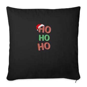 hohoho - Sofa pillowcase 17,3'' x 17,3'' (45 x 45 cm) - black - Front