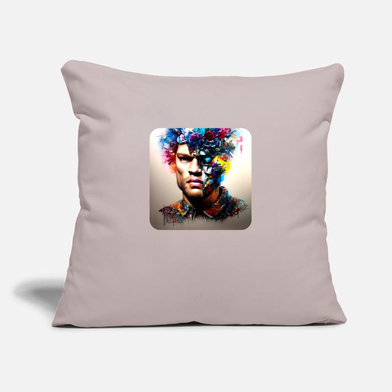 His deep rolling Sofa pillowcase 17,3'' x 17,3'' (45 x 45 cm)
