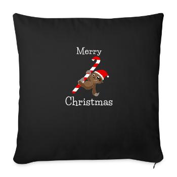 Joyeux Noël - Housse de coussin décorative 45 x 45 cm - noir - Devant