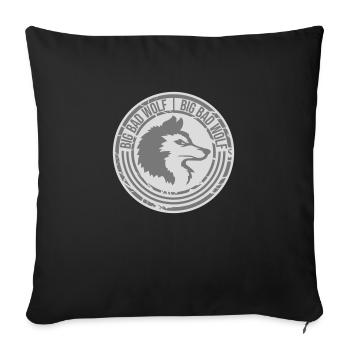 big bad wolf Zitat - Sofakissenbezug 45 x 45 cm - Schwarz - Vorne