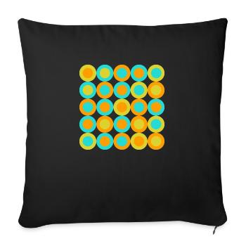 geometric pattern - Sofakissenbezug 45 x 45 cm - Schwarz - Vorne