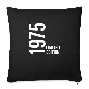1975 Édition limitée - Housse de coussin décorative 45 x 45 cm - noir - Devant