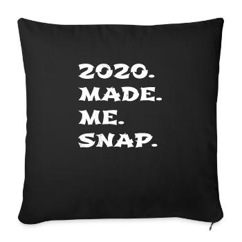 Dinosaur Moon awkward Happy Birthday Funny Quote - Sofa pillowcase 17,3'' x 17,3'' (45 x 45 cm) - black - Front