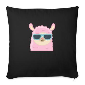 Coole Lama - Sofakissenbezug 45 x 45 cm - Schwarz - Vorne