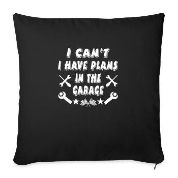 Garage - Sofakissenbezug 45 x 45 cm - Schwarz - Vorne