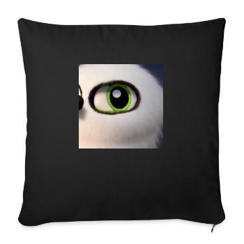 Niedliche Augen - Sofakissenbezug 45 x 45 cm - Schwarz - Vorne