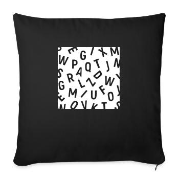 Confus - Housse de coussin décorative 45 x 45 cm - noir - Devant