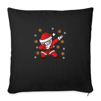 Cool Santa Claus - Sofa pillowcase 17,3'' x 17,3'' (45 x 45 cm) - black - Front