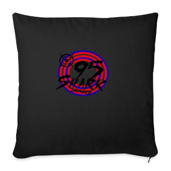 Shark grinder 95 - Sofa pillowcase 17,3'' x 17,3'' (45 x 45 cm) - black - Front