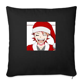 Anime Christmas - Sofa pillowcase 17,3'' x 17,3'' (45 x 45 cm) - black - Front